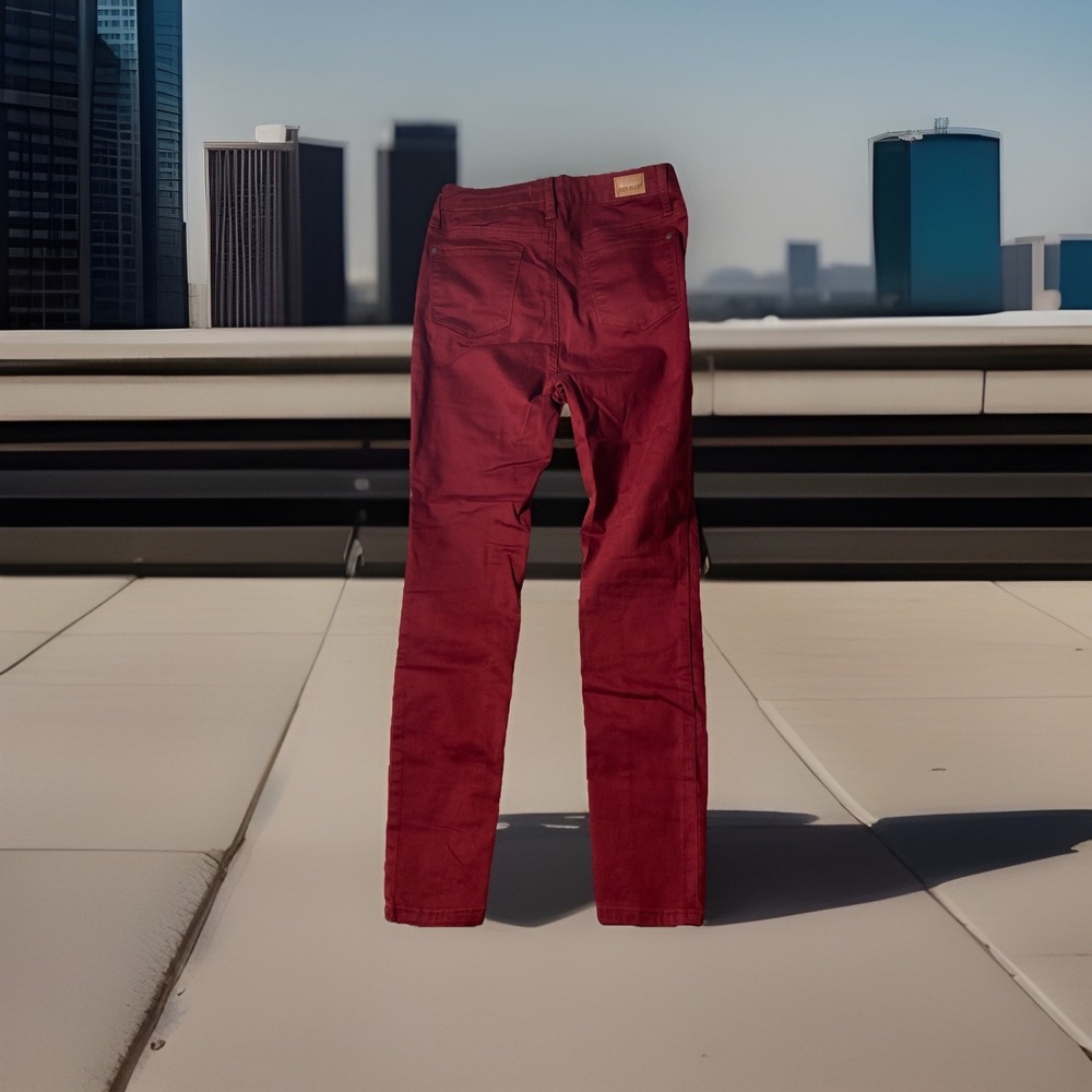 Judy Blue Pants  Womens 7/28 Red Skinny Fit Cotton Blend Five Pockets High Rise